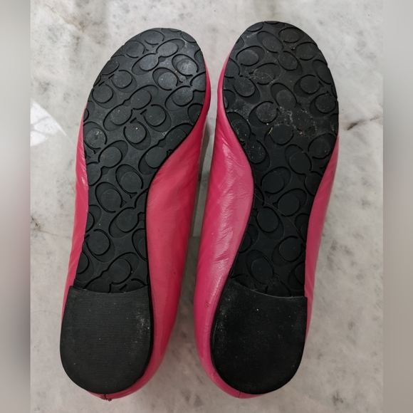 COACH pink patent leather ballet flats - Picture 3 of 5